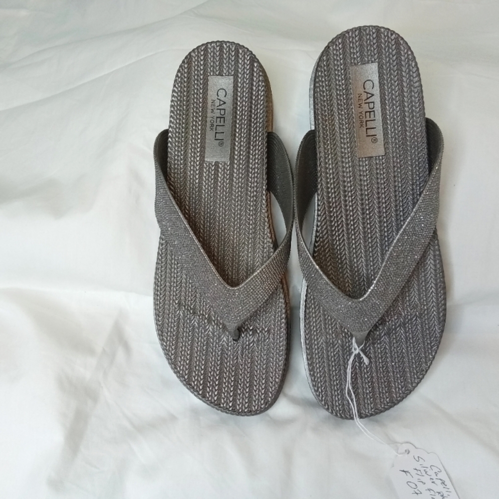 Capelli silver sandals woman size 8